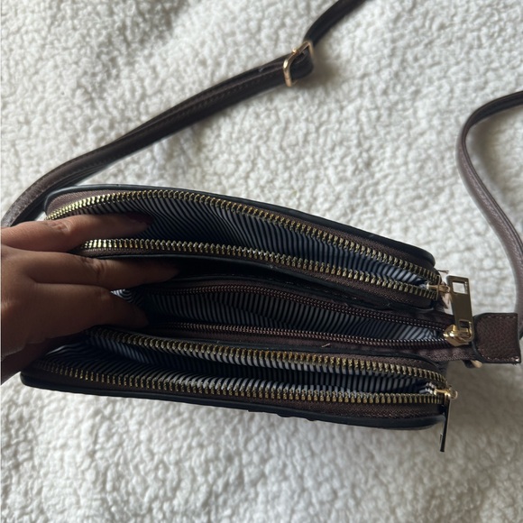 Chocolate brown crossbody bag - Picture 6 of 8